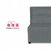 Fold-out Armchair Sleeping Function KIMO Bedding Container Family Furniture Grey