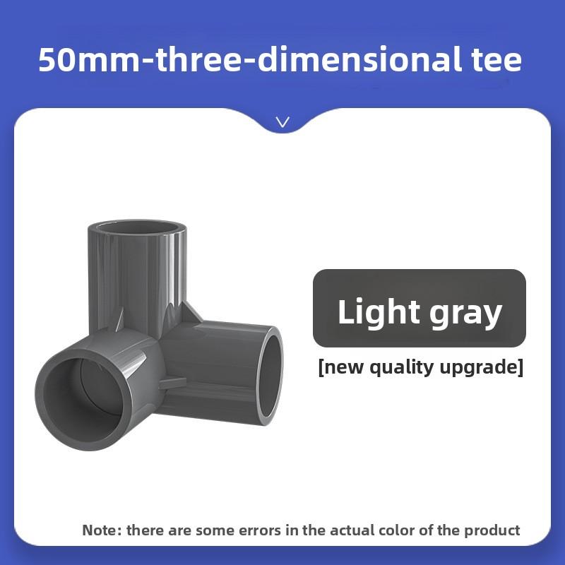 

1pc 20 25 32mm Grey PVC Pipe Connector Straight Elbow Tee Cross Joints Water Pipe Adapter 3 4 5 6 Ways Joints