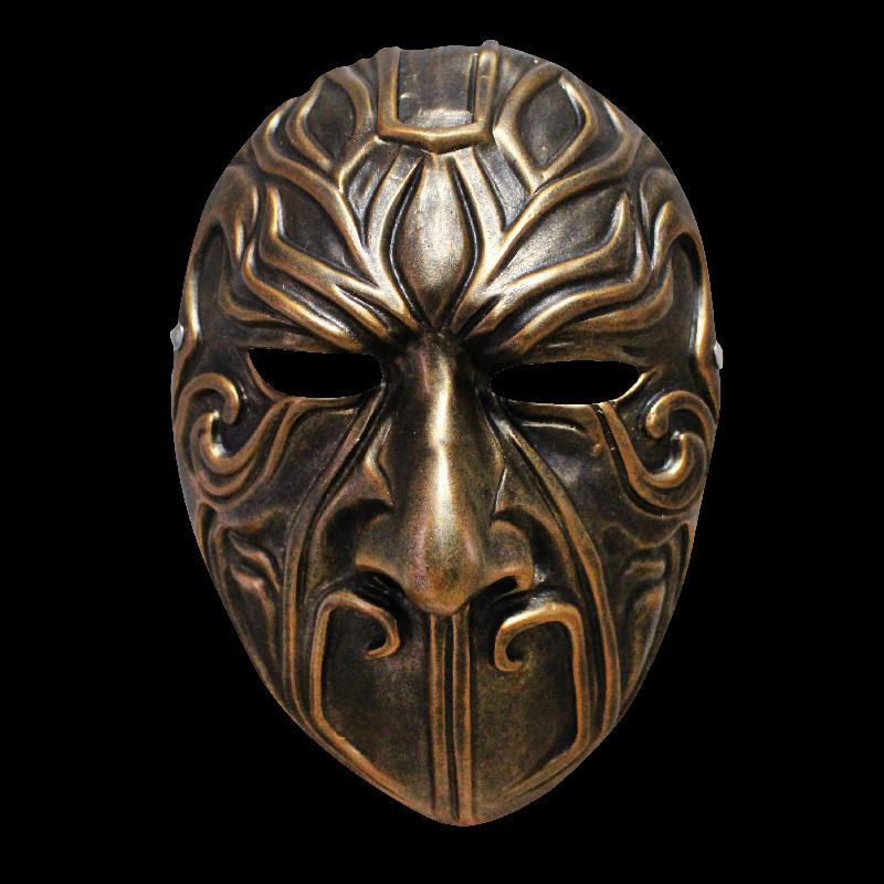 Badguy Animatie Masker Hars Koper Zilver Cartoon Kostuum Voor Kerstmis En Halloween