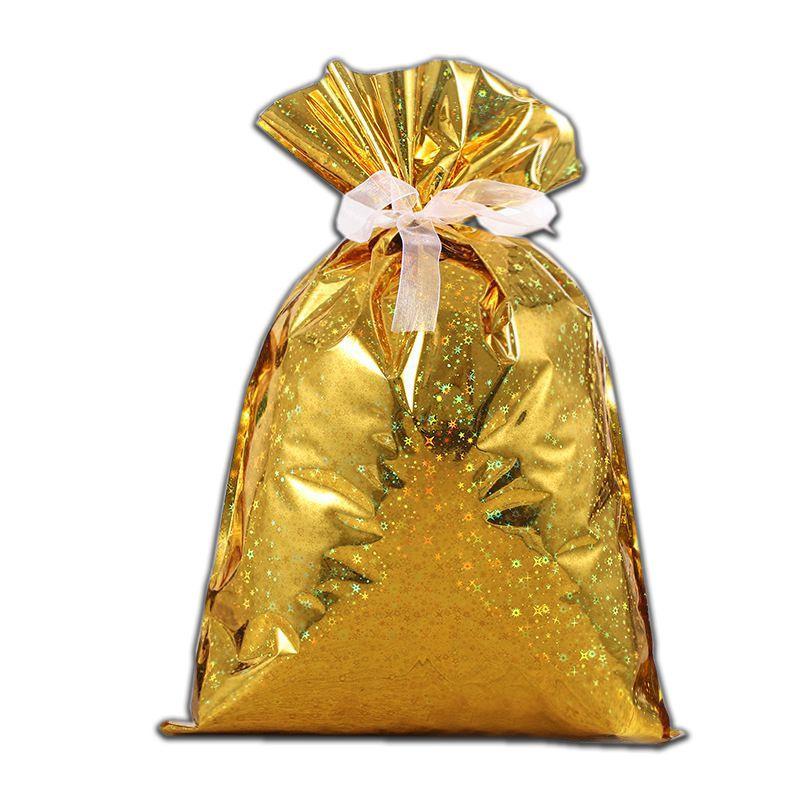 Adorable Large Christmas Gift Bag Set With Ribbon Perfect For Holiday Candy Storage And Wrapping Needs