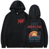 MGK Lost Americana Tour 2025-2026 Sweat à capuche Merch Hommes Femmes Sweatshirt Vintage Oversize Douillet Sweat à capuche en Polaire Haute Qualité Streetwear