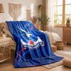 Couverture Flottante en Flanelle Imprimée Football Crystal Palace Douce et Chaude Couverture Jetée pour Canapé Lit Bureau Maison Chambre à Coucher