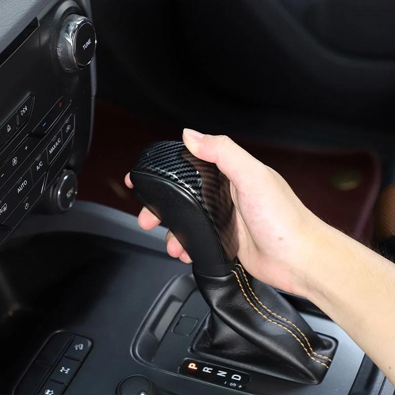 Car Styling Center Control Shift Gear Head Knob Cover Decorative Trim Fit For Ford Ranger Wildtrack T6 T7 / Everest
