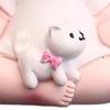 Yoga Girl Figurine Cartoon Lovely Cute Fashionable Decoration Yoga Pose Girl Ornament for Car Type C