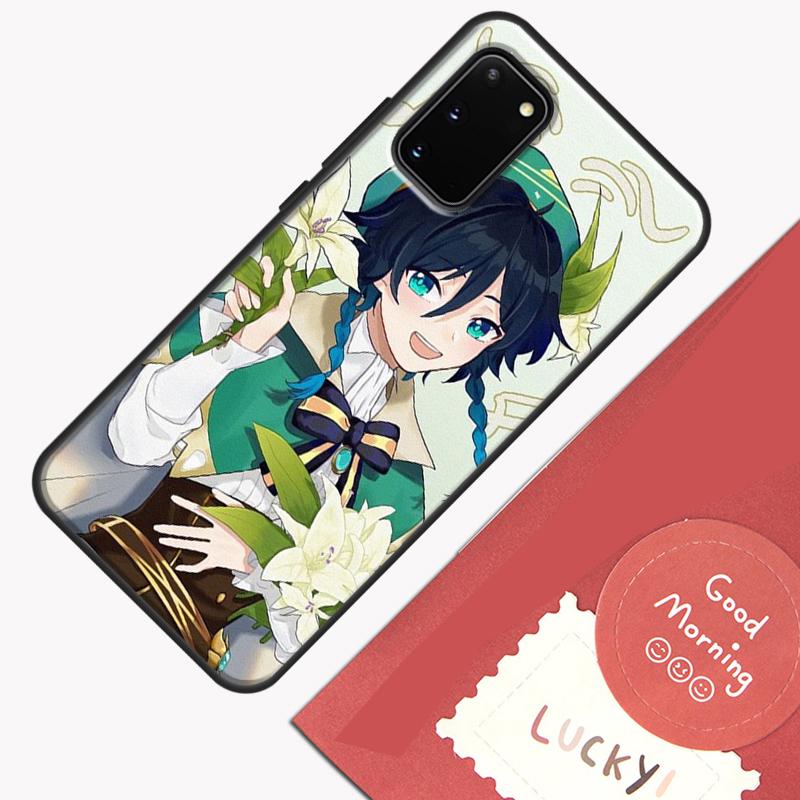 Genshin Impact Venti Phone Case For Samsung Galaxy S25 Ultra S20 S21 S22 S23 S24 Plus S9 S10 S24 FE Cover Shell