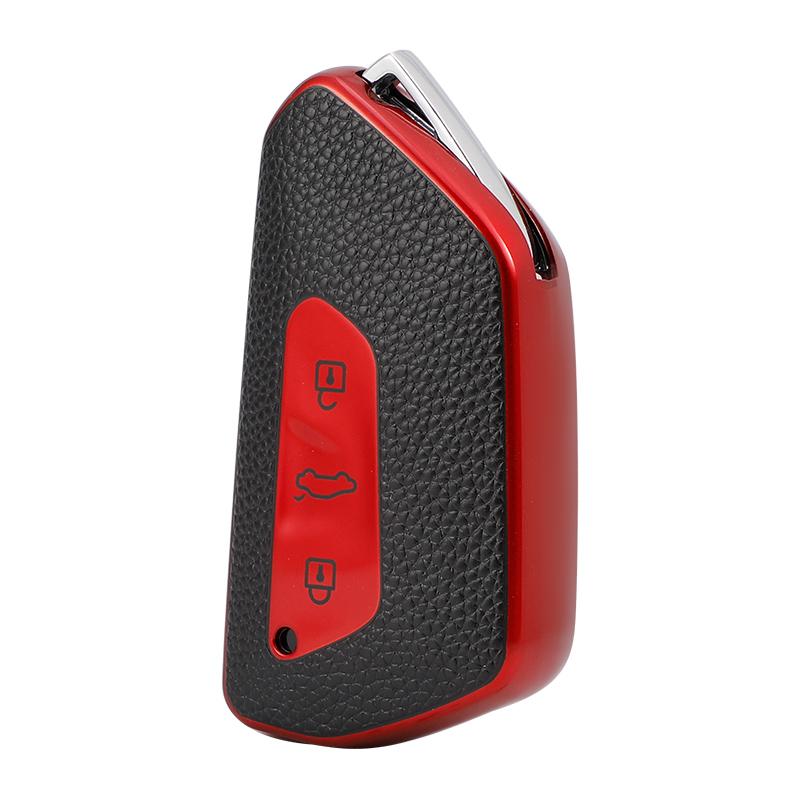 

TPU Car Key Cover Case Shell Holder for VW Golf 8 for Skoda Octavia A8 MK4 Mk8 2020 2021 Seat Leon Mk4 Cupra Formentor Keychain