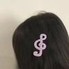 Pinzas Musicales para el Cabello de Rayas y Estrellas de Moda Pasador Ligero Accesorio para el Cabello de Resina para Oficina Escuela Citas Evento
