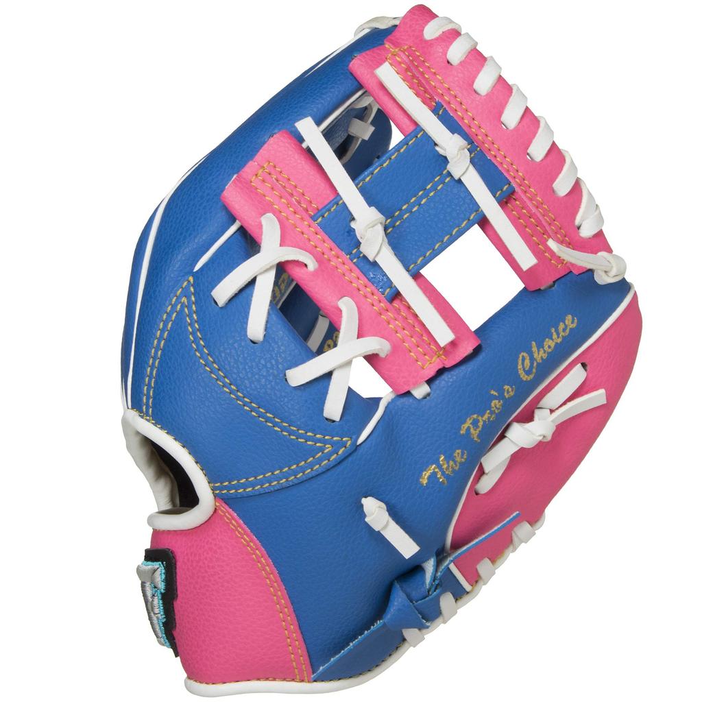 Sakurai FALCON Baseball for Youth Fits Size for Early Elementary School Blue x Pink Glove, All-Around, Softballs, 120-130cm, Students, FG-1202,