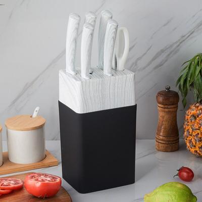 7pcs Kitchen Knife Set Knife Scissors Combination Kitchen Knife Set Stainless Steel Kitchen Knife Chef Knife Bread Knife