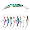 15-color Glow-in-the-dark Sinking Lure Artificial Hard Bionic Imitation Bait Plastic Minnow Hooks Sea River Fishing 7cm 16g