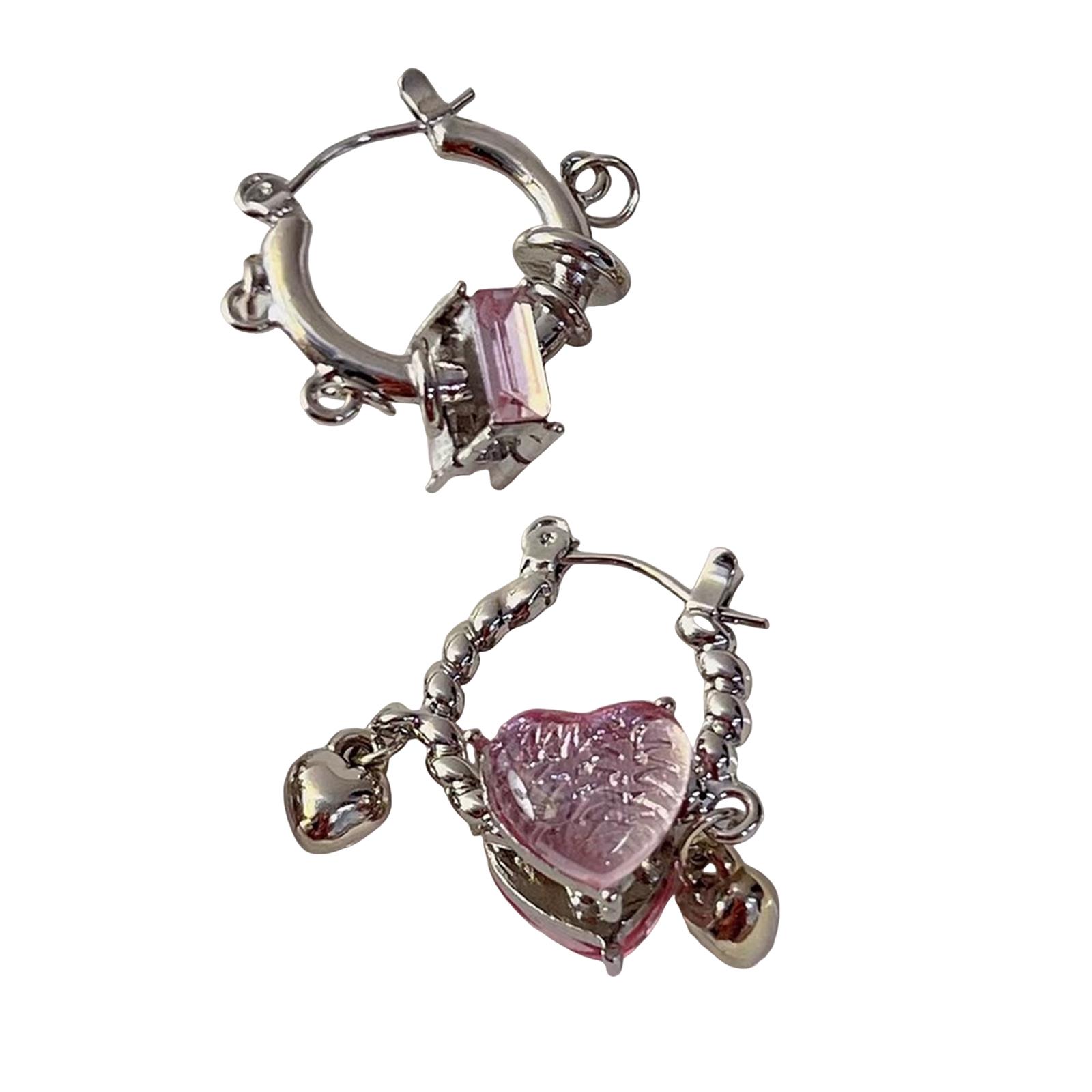 

Retro Modern Heart Earrings Comfortable Wear Sturdy Alloy Materials for Fashionable Trendy Women Stylish Outfits