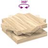Vidaxl Stolik Kawowy Obrotowy 360 Stopni Sonoma Oak 90X90X34,5 Cm