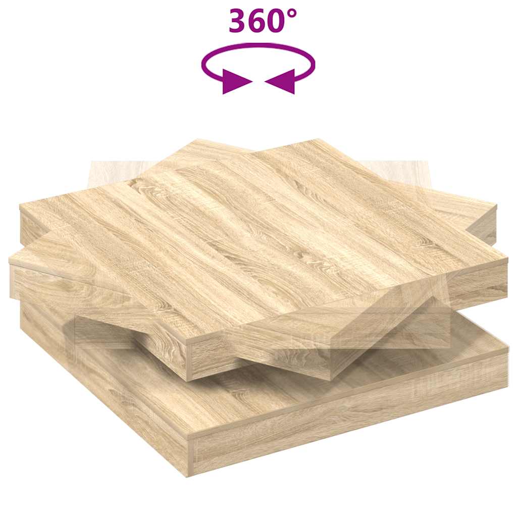 Vidaxl Stolik Kawowy Obrotowy 360 Stopni Sonoma Oak 90X90X34,5 Cm