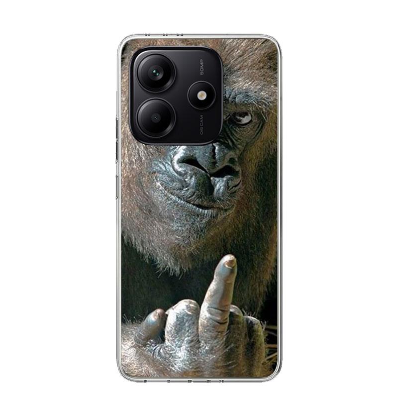 Monkey Memes Phone Case For Xiaomi Redmi Note 15 14 13 12S 12 Pro Plus 11S 11E 11 11T 10S 10 Art Soft Pattern Cover Redmi Note 1