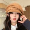 Hat, pleat, versatile, vintage painter's hat, literary casual octagonal hat, Japanese soft-brimmed hat