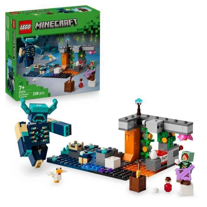 LEGO Minecraft 21274 Set Setkání s Wardenem - Sběratelská hračka pro chlapce od 7 let