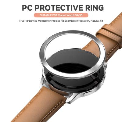2025 Moldura Minimalista para PC para Xiaomi Watch S4/S3 Plásticos Confortáveis Anel Protetor Capas Resistentes a Arranhões Acessórios para Relógio