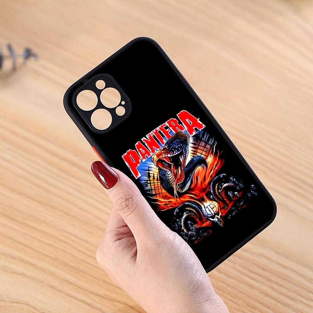 Pantera Cowboys From Hell Phone Case Black Matte for iPhone 15ProMax 13 12 11 14 Pro Max Mini 8 7 Plus SE2020 XS Max X XR Cover