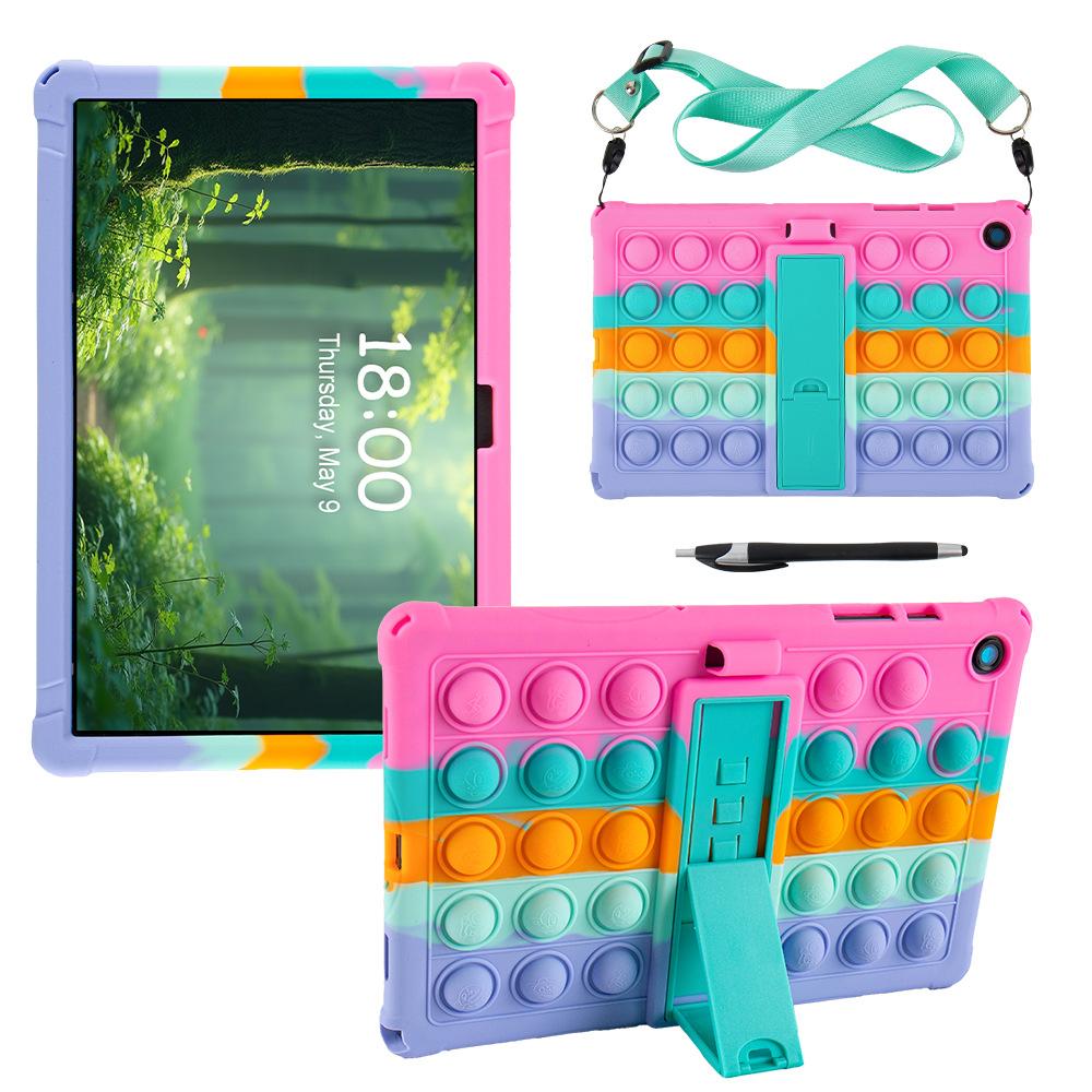 Geeignet für Samsung A9+ Tablet Schutzhülle 11 Zoll x210 x216 Anti-Drop Silikon Quetschspielzeug Schutzabdeckung
