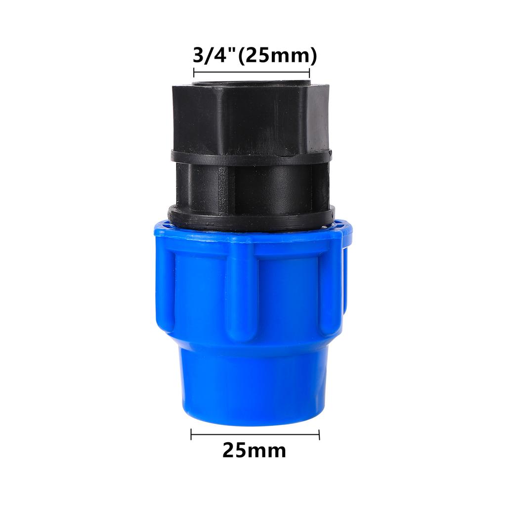 1/2" 3/4" 1" 1.2" 1.5" Female Thread Irrigation Adapter PE Pipe 20/25/32/40/50mm PE Pipe Straight Quick Connector Conversion 1Pc