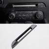 Carbon Fiber Look Center Console Seat Heater Cover Trim For Mazda CX-5 2017-2023