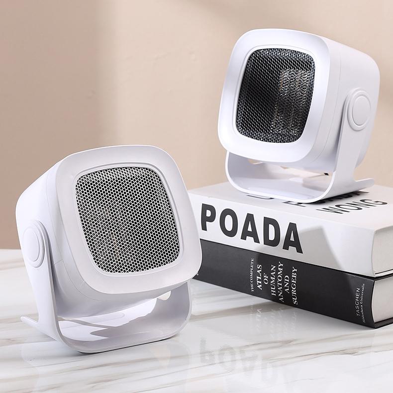 Stolní elektrický ohřívač s rukojetí Tichý přenosný terasový ohřívač Zimní teplovzdušný ventilátor Mini ventilátorový ohřívač pro pokoj Domácí kancelář