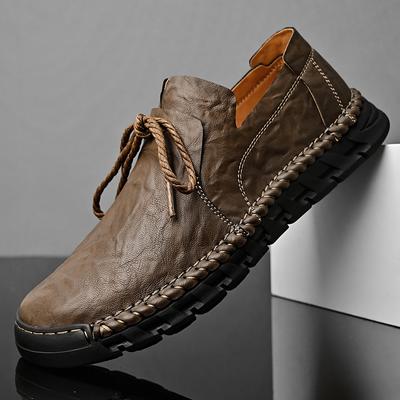 38-46 Herren Übergröße Handgefertigte Lässige Lederschuhe, Modische und Trendige Freizeitschuhe