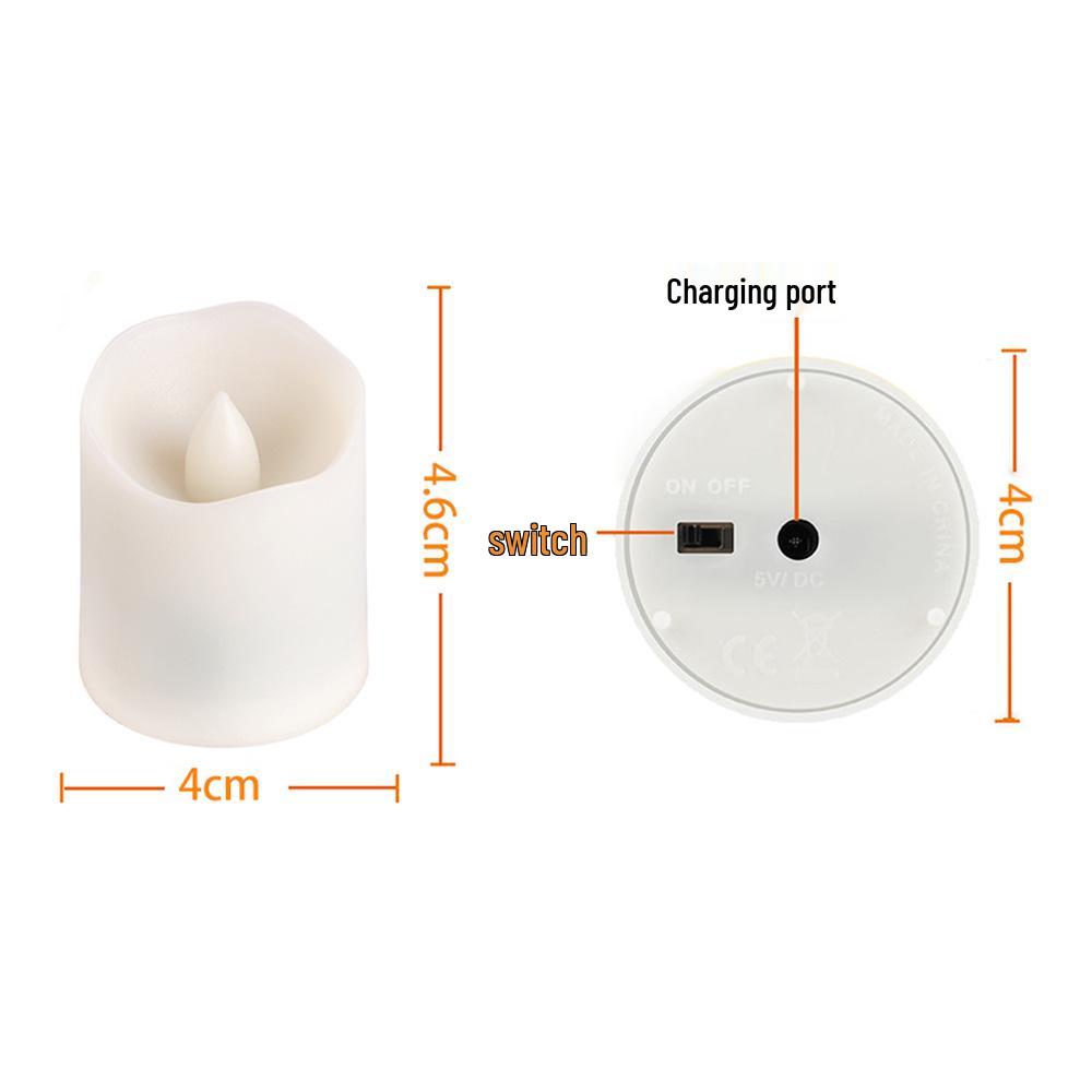 Remote-Controlled LED Candle Lamp for Ambiance and Themed Events