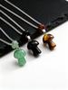 Tiger Eye Stone Mushroom Necklace for Men,Vintage Waterproof Long Chain Necklaces,Sweatshirt Chain Collars Gift