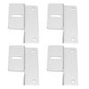 4Pcs/Set Solar Panel Mounting Z Brackets High Strength Aluminum Alloy for Car RV Yacht Ships