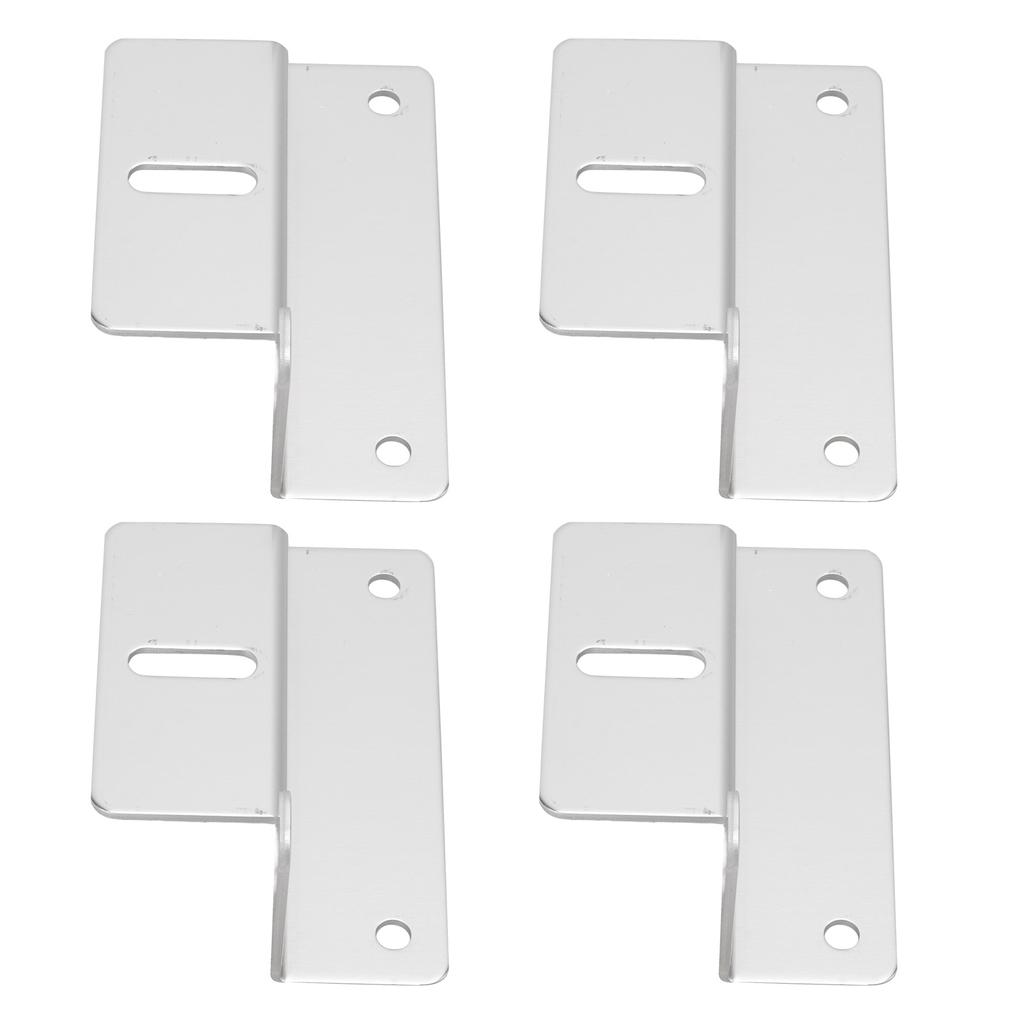 4Pcs/Set Solar Panel Mounting Z Brackets High Strength Aluminum Alloy for Car RV Yacht Ships