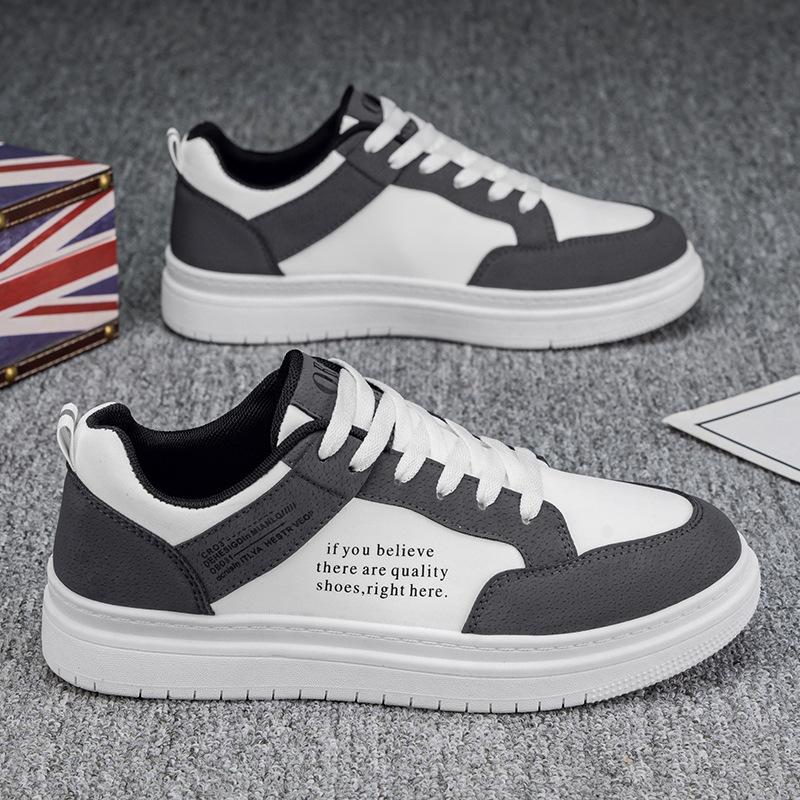 Spring men's shoes new breathable little white shoes men's trend versatile niche design sense sports and leisure board shoes