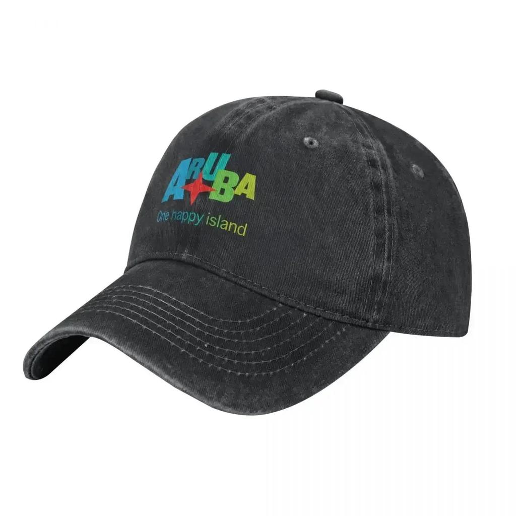 Aruba One Happy Island all in colors Baseball Cap Luxury Hat New In Hat dad hat Beach Bag WoUnisex Hats Unisexs
