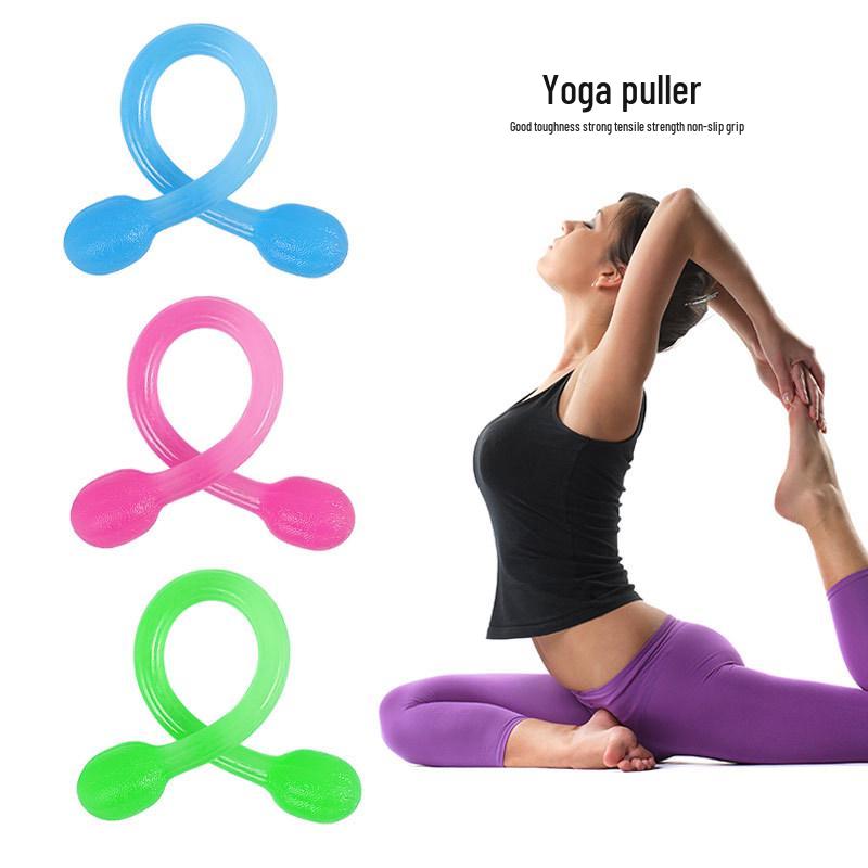 High Elasticity Silicone Resistance Band for Yoga, Arm Strength, Body Sculpting, and Stretching Blue - Standard