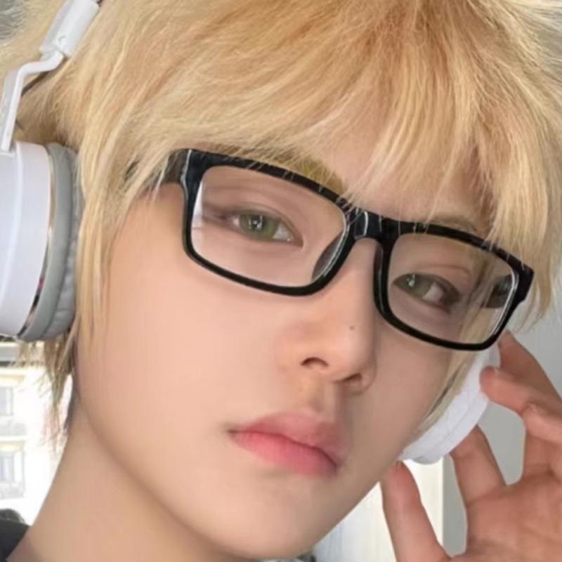 Simple Women Men Anti Blue Light Round Eyewear Trend Black Narrow Box Computer Glasses Frame Blocking Optical Spectacle Eyeglass