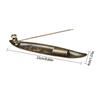 Incenses Stick Holder with Fishing Design Antique Alloy Incenses Burners Censers For Meditations And Home Decorative Use