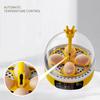 Eggs Incubator 4 Eggs Incubators for Hatching Eggs Heat and Humidity Control 4 Eggs Fully Turnning Poultry Hatcher