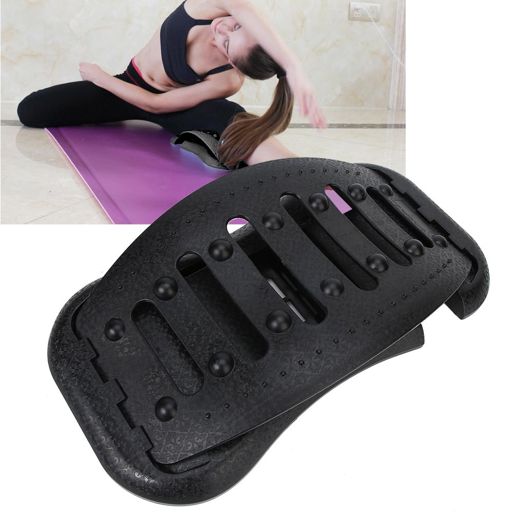 Lumbar Spine Disc Herniation Traction Adjustable Pain Relieve Lumbar Spine Massager Black