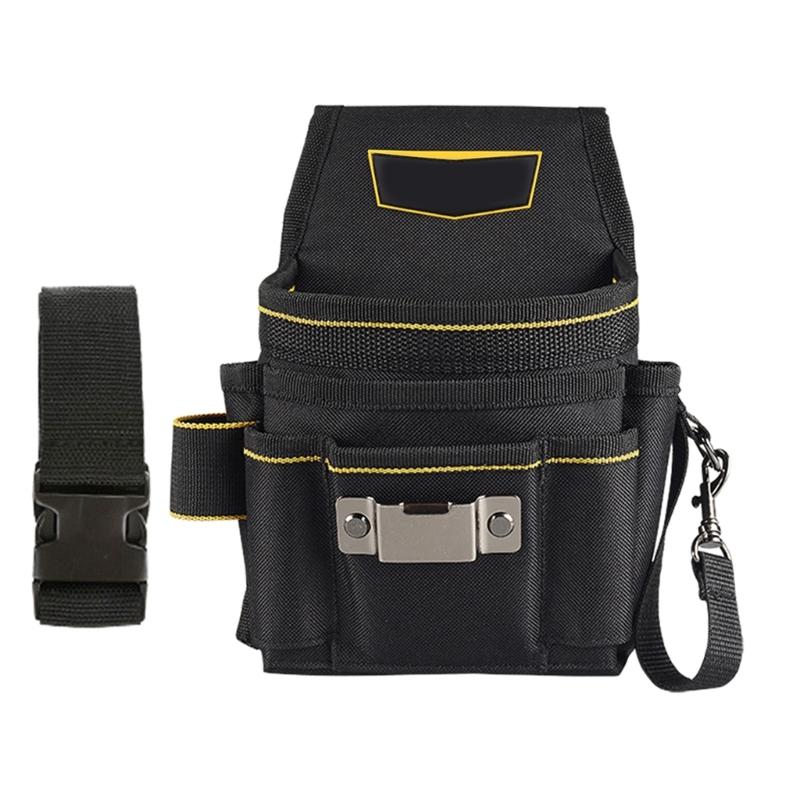 Travel Friendly Tool Bag for Garage Tool Canvas 18Pocket Tool Belt Functional Electrician Tool Bag for Various Project