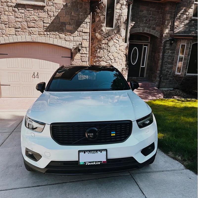 FOR Volvo Middle Mesh Grille Decoration Decorative Strip Xc60 S90 Xc40 Xc90 V40 S60 V60 V90 v60CC V90CC Car Accessories Sticker