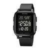 Datirzyx Digital Watch Men's Soft Band Waterproof Watch Cool Digital Watch Boys Outdoor Sports Work Multifunctional Japanese Instruction Manual