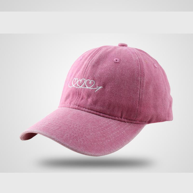 Washed Baseball Cap Women Unisex Vintage Embroidered Arrow Design Streetwear Love Hat For Men Summer Outdoor Travel Sun Hat