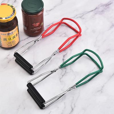 Canning Jar Lifter Tong Anti-Slip Grip Handle Heat Insulation Metal Universal Can Wide-Mouth Jar Lifting Clip Gripper Tool Kitchen Gadgets