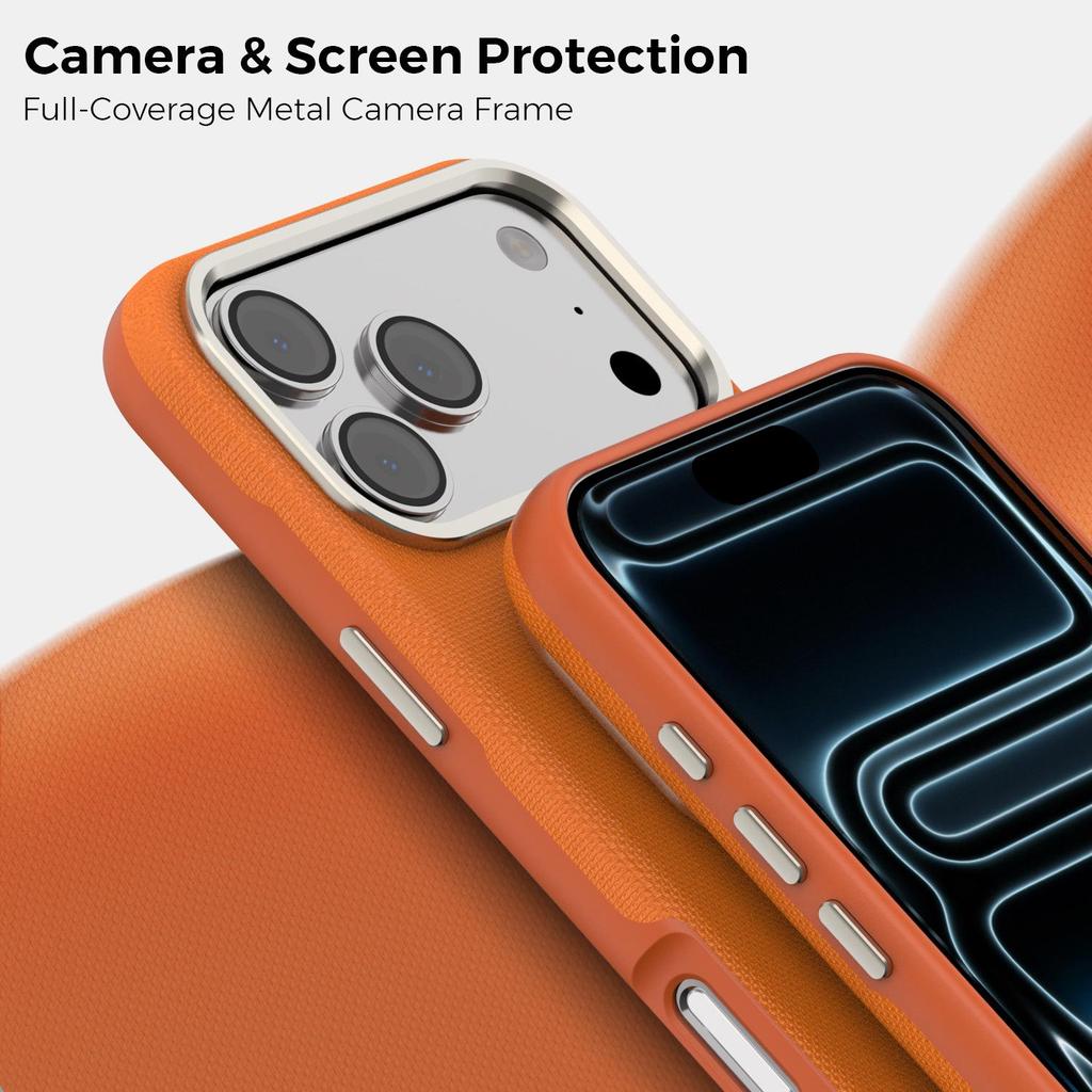 iPhone 17 Pro Max Tech Plaid Magnetic Leather Case with Card Holder