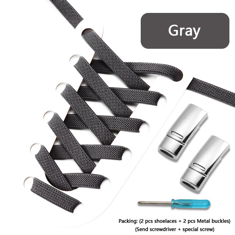 Flats Elastic Laces for Sports Tennis Magnetic Lock Shoelace Without Tying 8mm Thick Men No Tie Shoe Laces Shoes Accessories