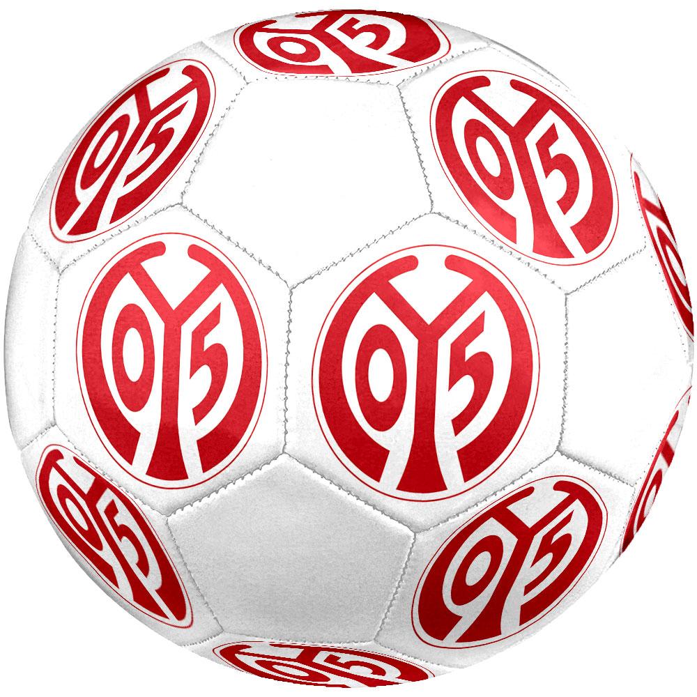 FSV Mainz 05 Size 5 Soccer Ball, Machine-Stitched PVC, Durable & High Bounce, All Ages Fit, Fan Merchandise, Matches & Outdoor Use.