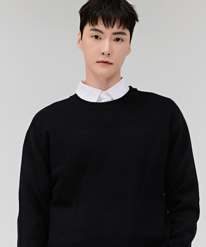 CHASECULT Men'S Modified Tissue Sweater - Black