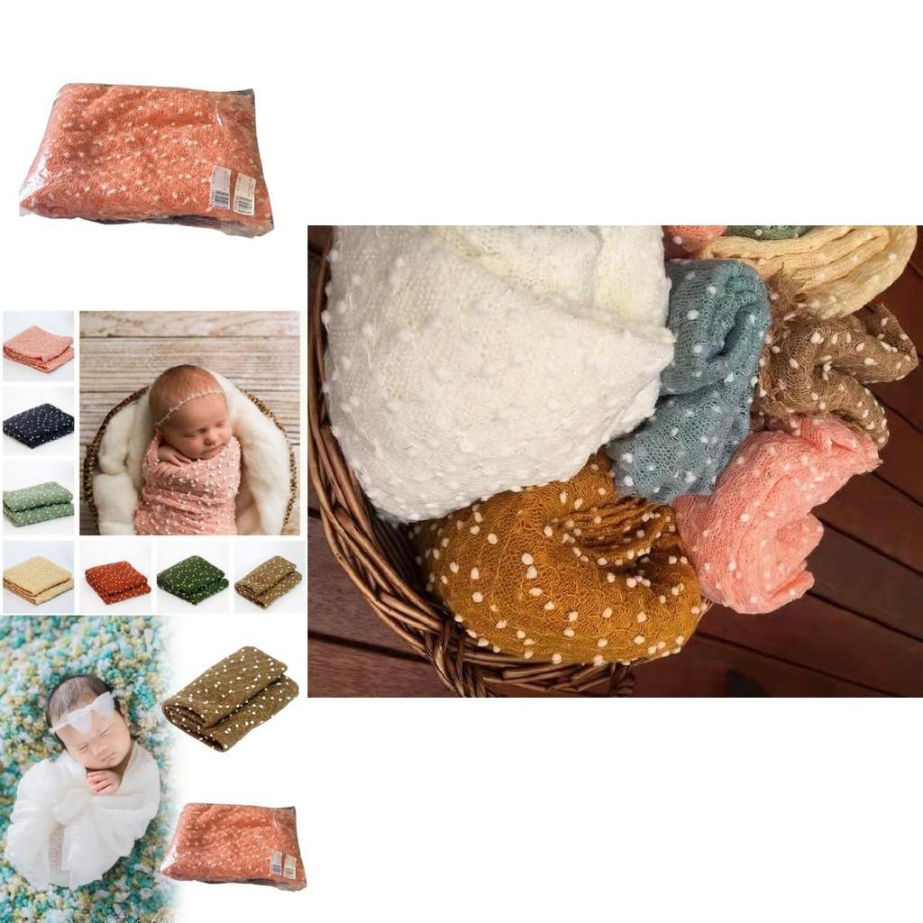 Baby Blanket And Wrap Set For Newborn Photography Organic Cotton Soft Fabric Suitable For Infants