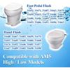 31705 RV Toilet Water Valve Kit, Compatible with Thetford Aqua-Magic V High and Low Models