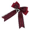Romance Hair Bows Hair Styling Accessory with Delicate Lace And Ribbon Design Heart Charm Hair Clip for Women